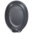 thumbnail image 1 of Nat & Jules Matte Grey 6 x 4 Glossy Ceramic Oval Countertop Spoon Rest, 1 of 1