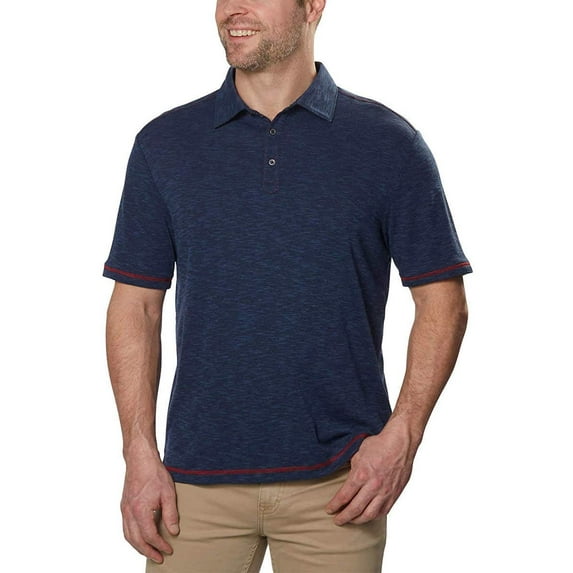 Nat Nast Original Luxury Men's Short Sleeve Polo Shirt Superior Blue, Large