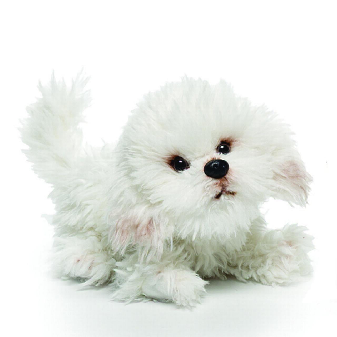 Nat and Jules Playful Small Bichon Frise Dog Children's Plush Stuffed Animal Toy