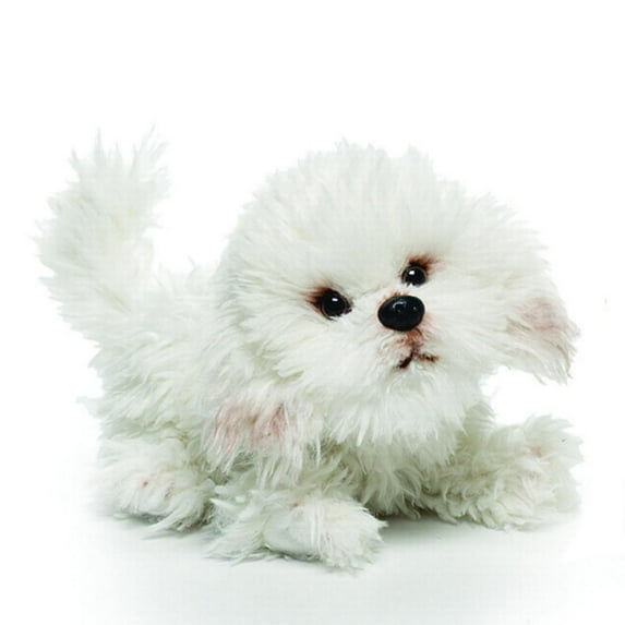 Nat and Jules Playful Small Bichon Frise Dog Children's Plush Stuffed Animal Toy