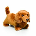 thumbnail image 1 of Playful Small Dachshund Dog Caramel Brown Children's Plush Stuffed Animal Toy, 1 of 2