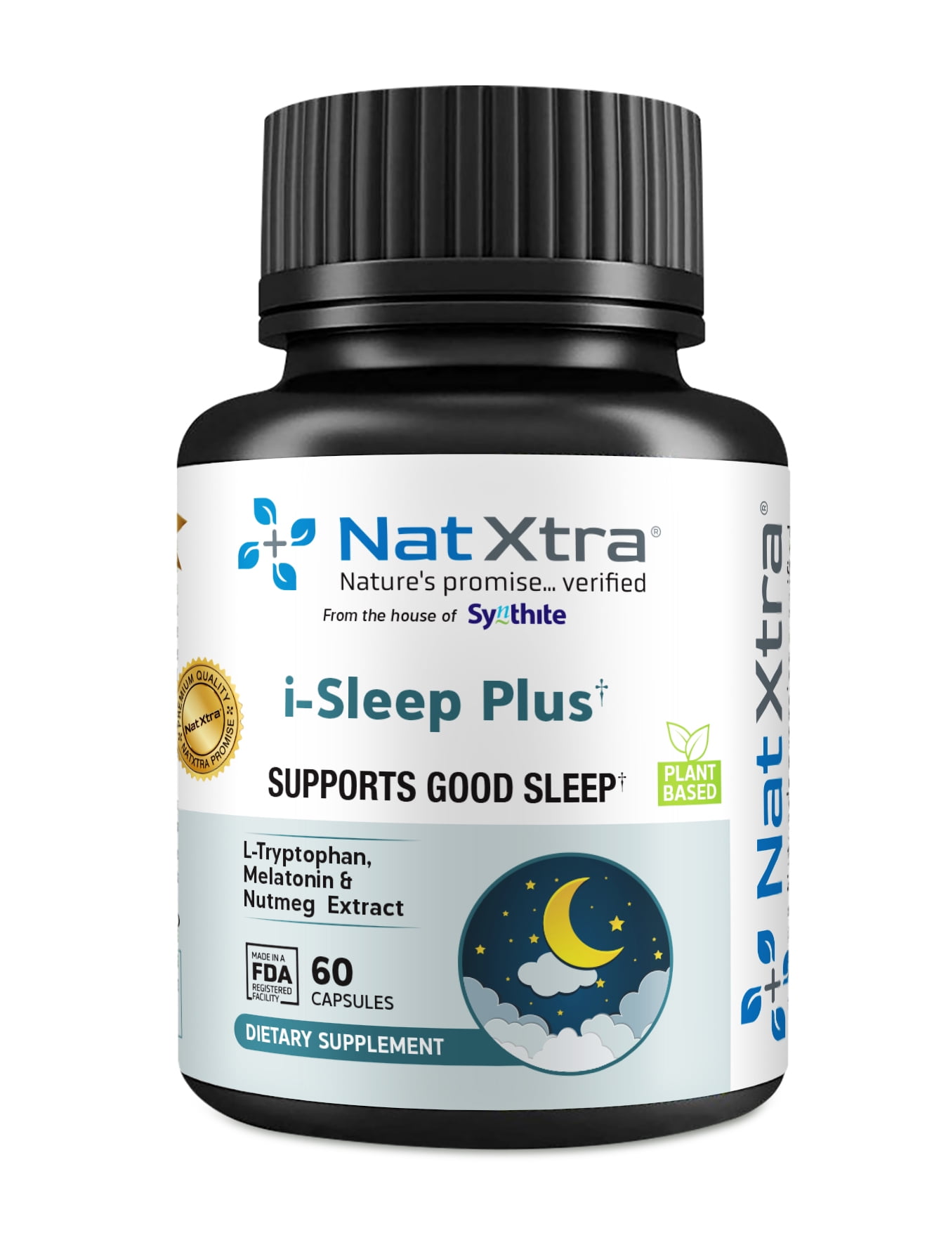 NatXtra I-Sleep Plus Vegetarian Capsules, 60 Count