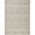 thumbnail image 1 of Natal Modern Crosshatch Rug, Ivory Sand/Charcoal Gray, 8ft x 10ft Area Rug, 1 of 5