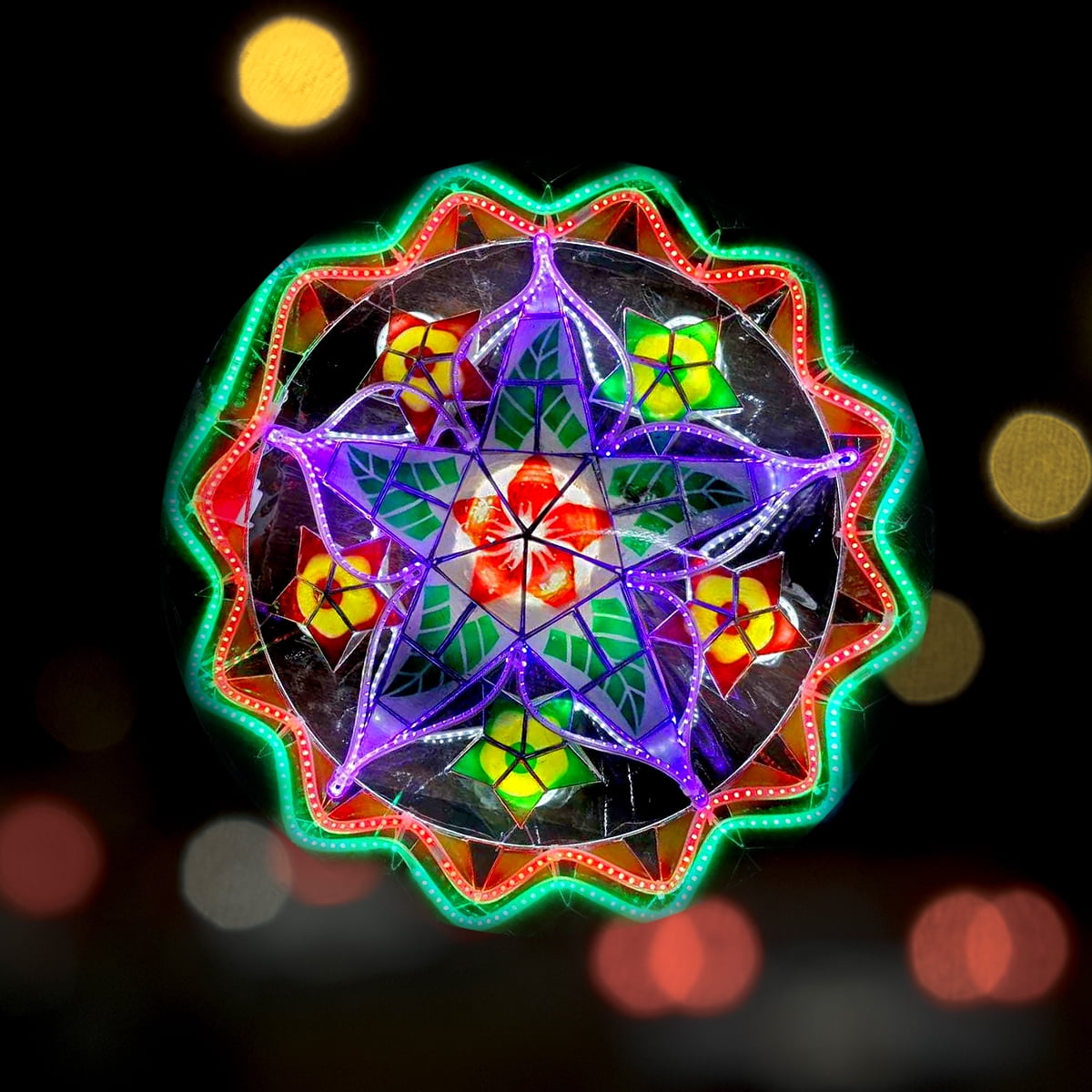 Natalia Capiz na Parol, Christmas Lantern LED 30 inches - Walmart.com