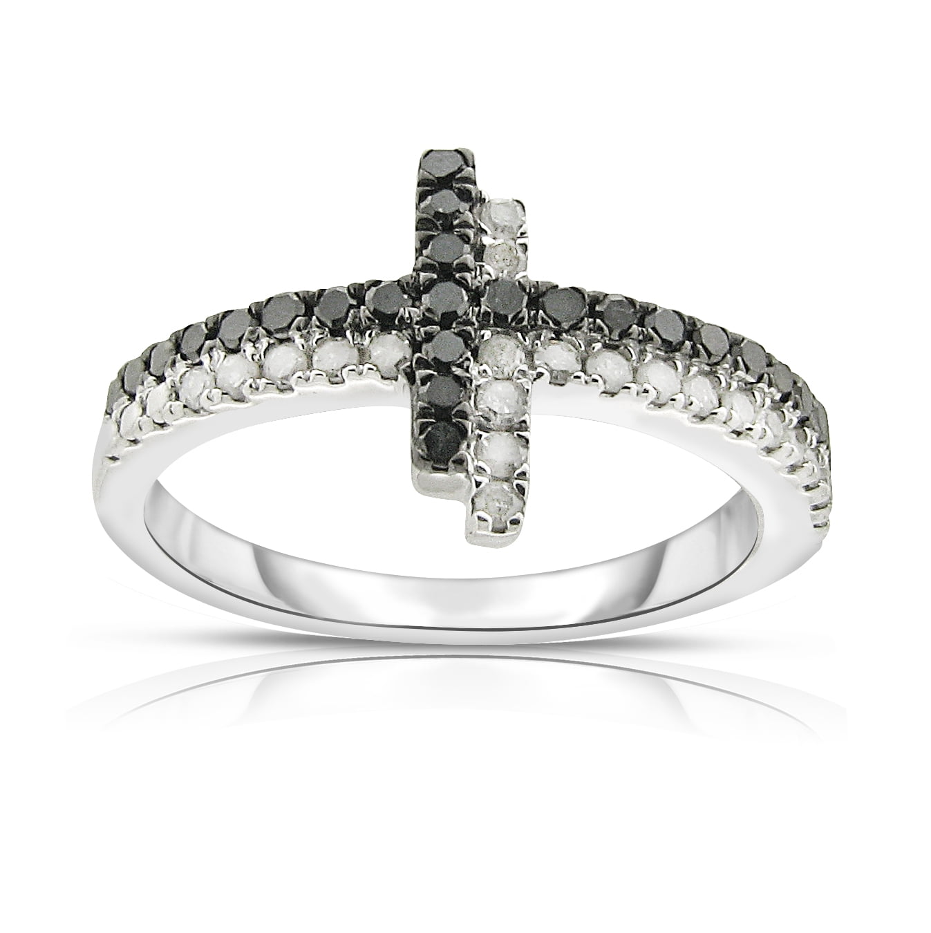 White diamond sale rhodium