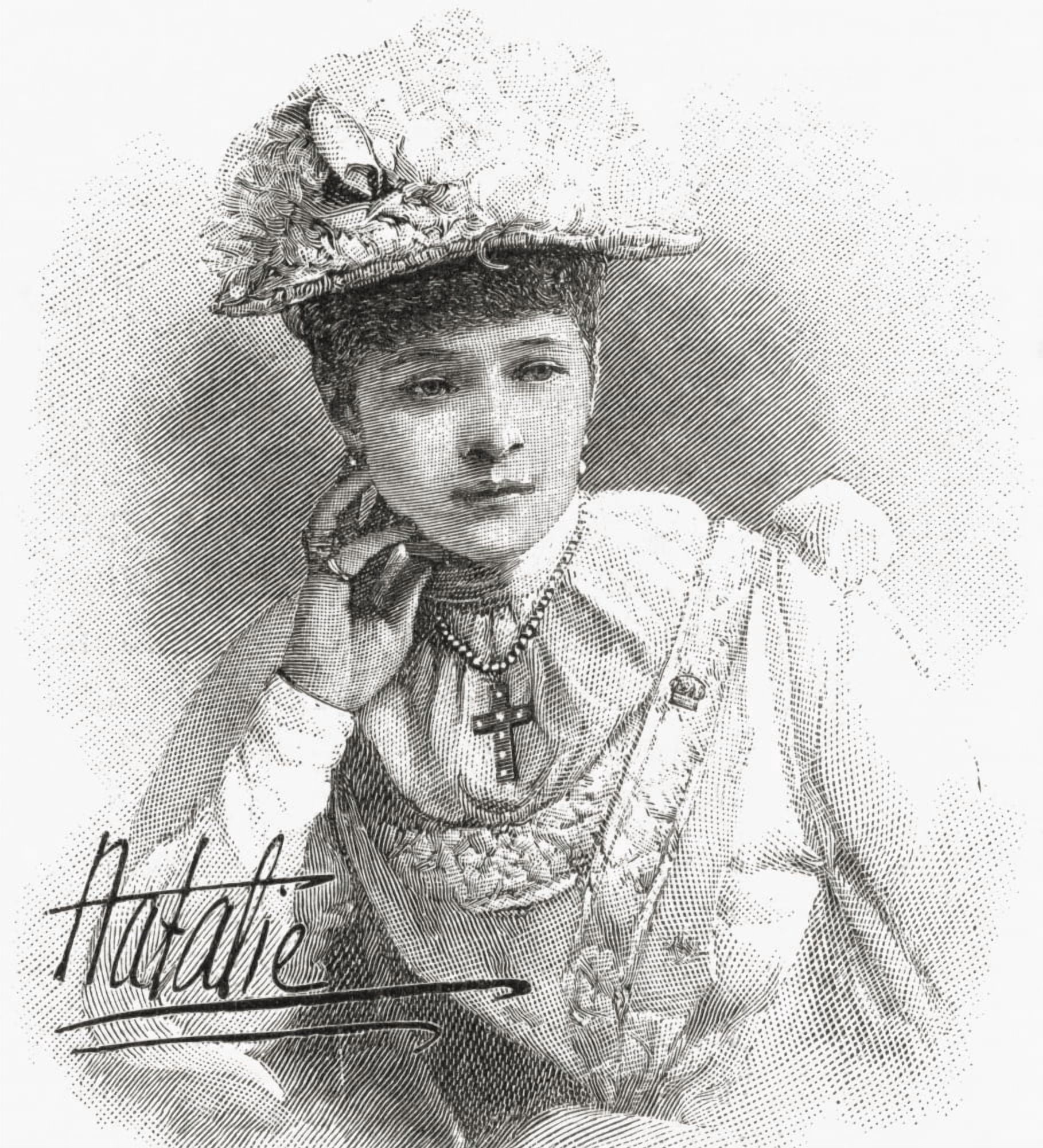 Natalia Janotha Aged 20 1856 Canvas Art - Ken Welsh  Design Pics (28 x 32)