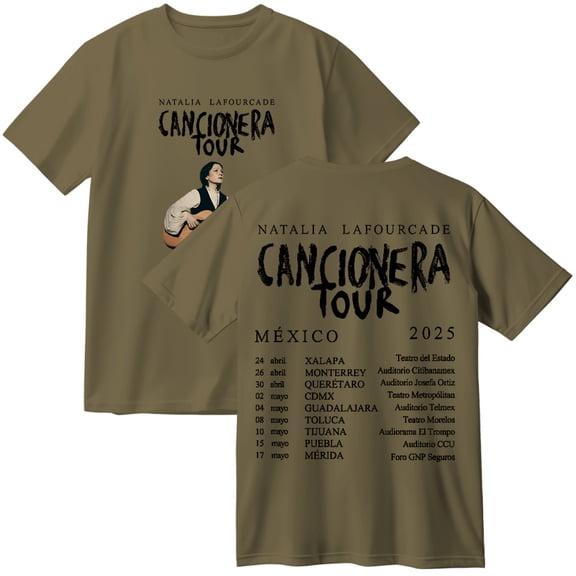 Natalia Lafourcade Cancionera Tour 2025 Merch Cotton T-Shirt Women Men Casual Crewneck Short Sleeve Tee