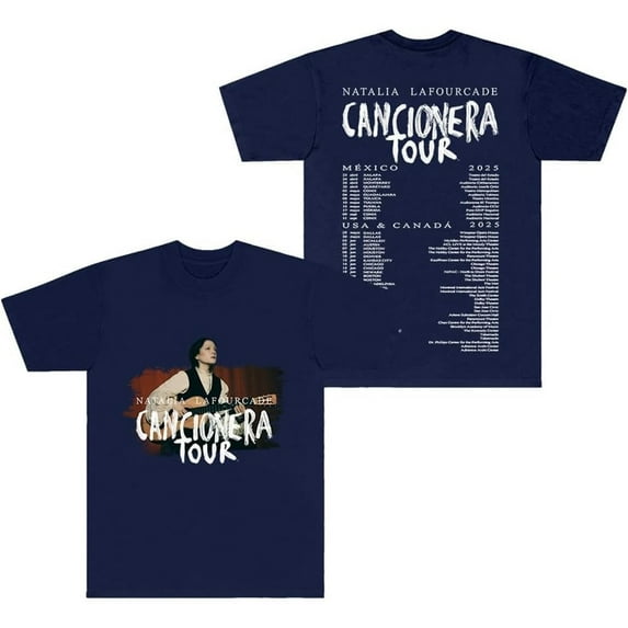 Natalia Lafourcade Cancionera Tour 2025 Merch Short Sleeve T-shirt Unisex Fashion Crew Neck Top