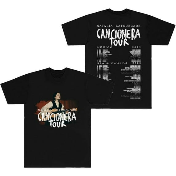 Natalia Lafourcade Cancionera Tour 2025 Merch Short Sleeve T-shirt Unisex Fashion Crew Neck Top