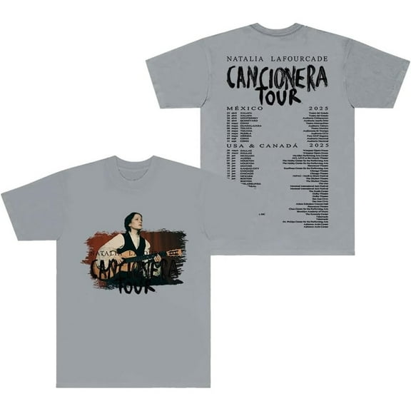 Natalia Lafourcade Cancionera Tour 2025 Merch Short Sleeve T-shirt Unisex Fashion Crew Neck Top