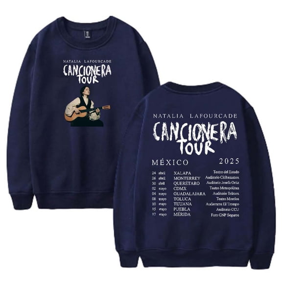 Natalia Lafourcade Cancionera Tour 2025 Merch Sweatshirt Women Men Casual Crewneck Long Sleeve Pullover Clothes