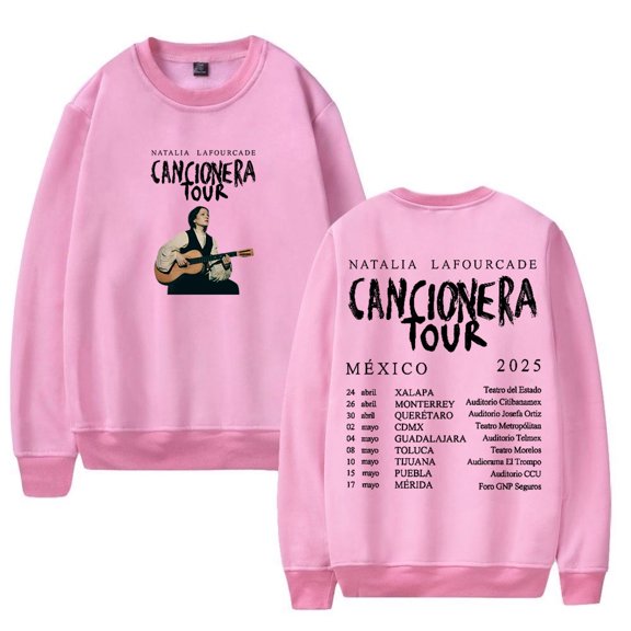 Natalia Lafourcade Cancionera Tour 2025 Merch Sweatshirt Women Men Casual Crewneck Long Sleeve Pullover Clothes