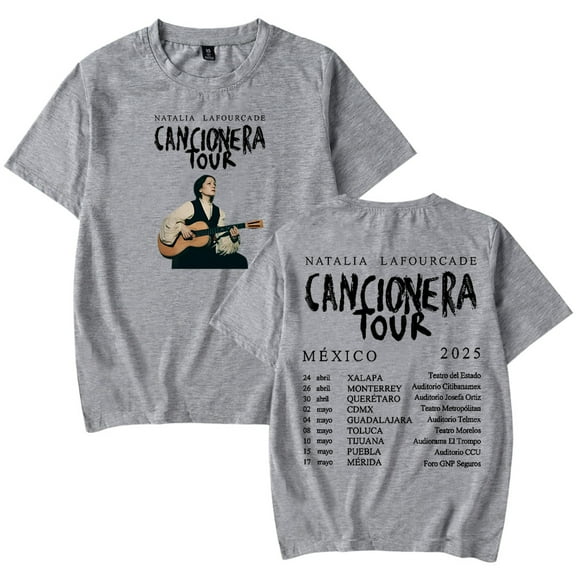 Natalia Lafourcade Cancionera Tour 2025 Merch T-Shirt Women Men Casual Crewneck Short Sleeve Fashion Tee