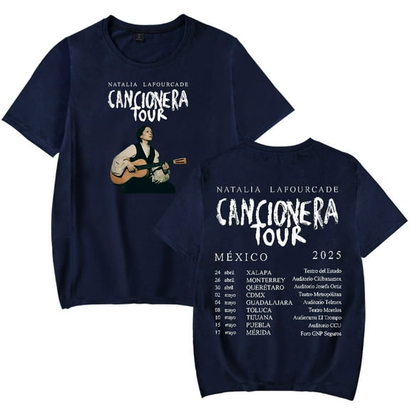 Natalia Lafourcade Cancionera Tour 2025 Merch T-Shirt Women Men Casual Crewneck Short Sleeve Fashion Tee