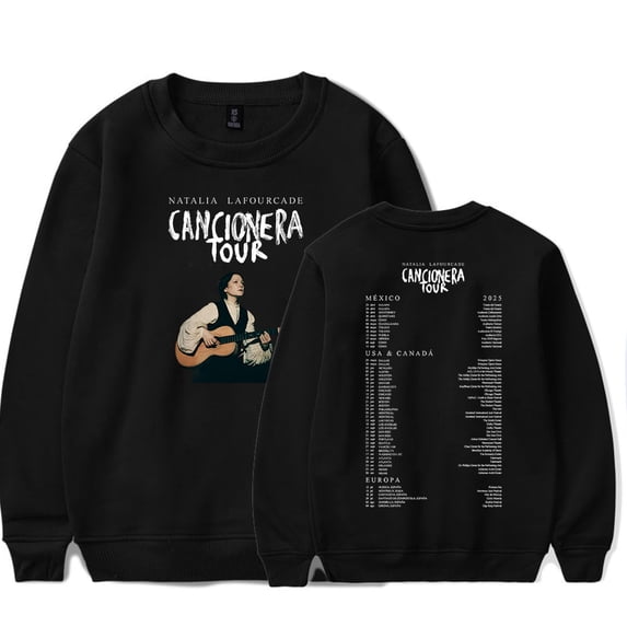 Natalia Lafourcade Cancionera Tour Merch Long Sleeve Crewneck Sweatshirt Winter For Men/Women Unsiex Streetwear