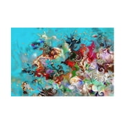 Natalia Rudzina 'Coral Reef 77 1' Canvas Art