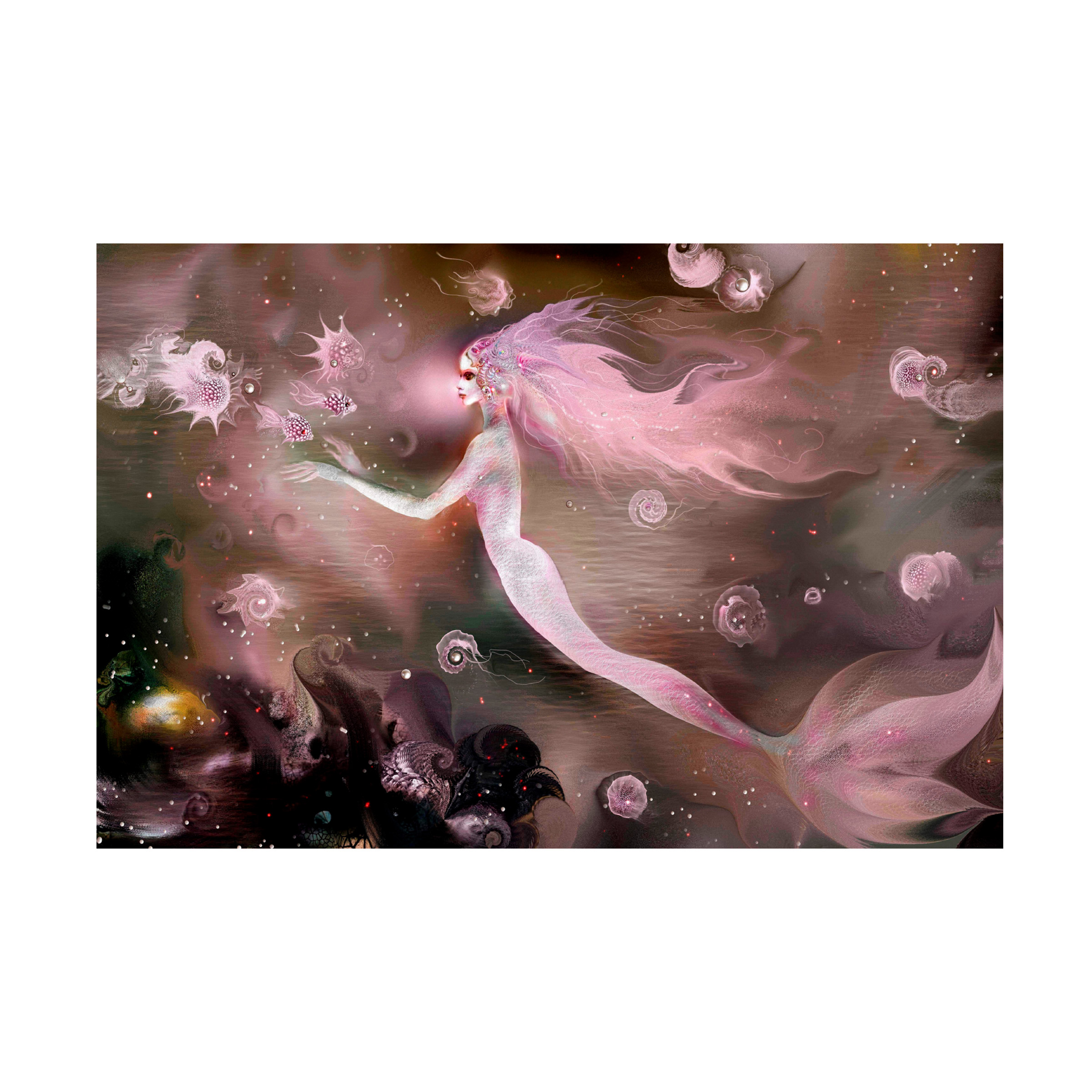 Natalia Rudzina 'Mermaid Rose' Canvas Art