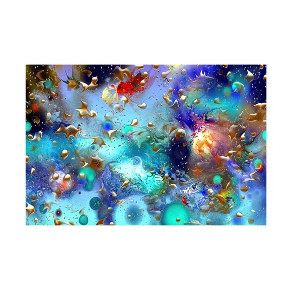 Natalia Rudzina 'Underwater Golden' Canvas Art