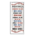 thumbnail image 1 of Natalie Carpentieri Baseball Listed Phrases Sign Homerun Sports Strike Out 13" x 30" Framed Painting Art Prints by Stupell Home Décor, 1 of 5