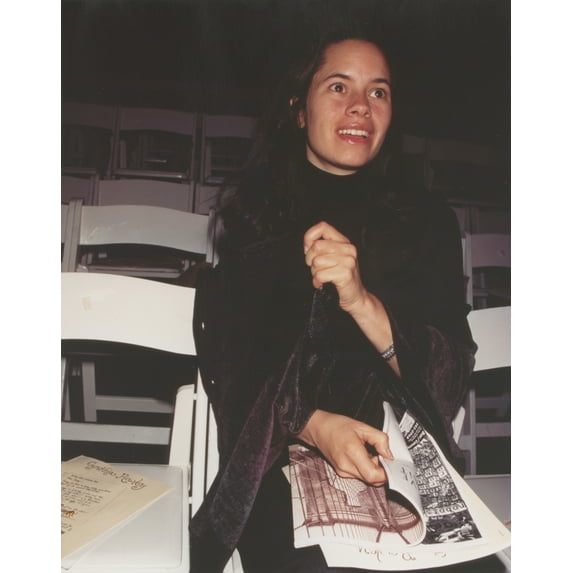 Natalie Merchant Seated in Black Robe Photo Print (24 x 30)
