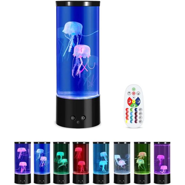 Natalie Nc091 LED Jellyfish Lava Lamp - Jelly Fish Tank Lights - Sleep ...