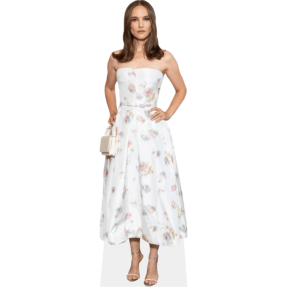 Natalie Portman (White Dress) Mini Cardboard Cutout Standee - Walmart.com