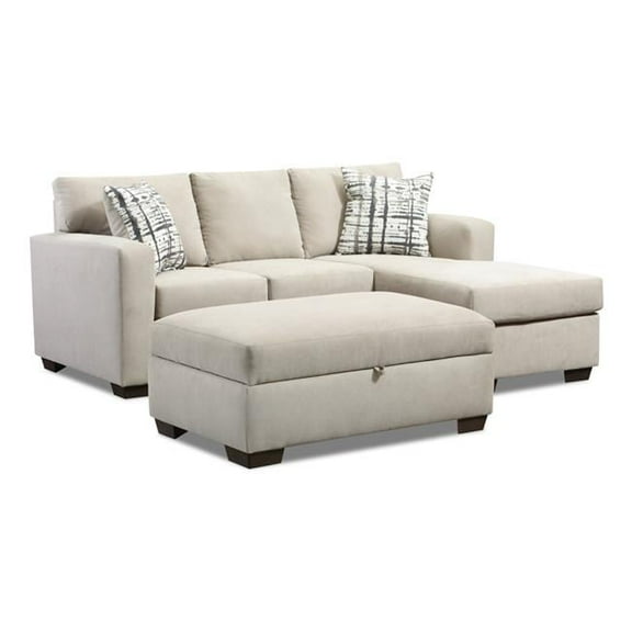 Natalie Sofa Sectional with Reversible Chaise, Gray