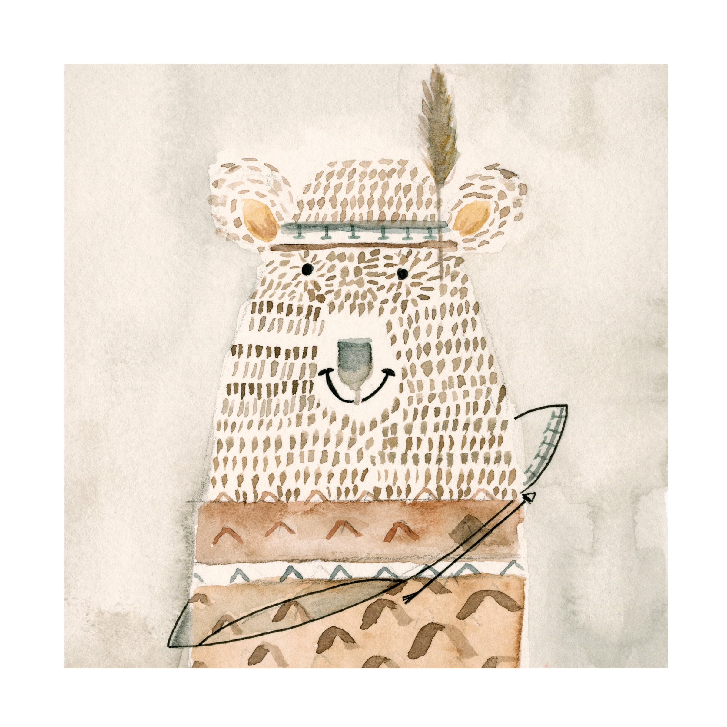 Natalie Timbrook 'Native Bear' Canvas Art