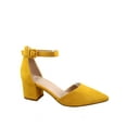 thumbnail image 1 of Nataly-01 Women's Pointed Toe Ankle Strap Buckle Chunky Low Heels Sandals Shoes, 1 of 2