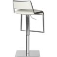 thumbnail image 1 of Natania Swivel Barstool-Color:White, 1 of 5