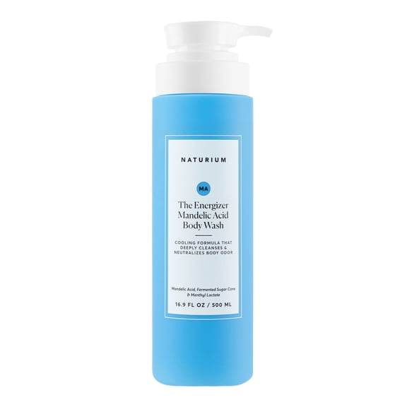 Naturium The Energizer Body Wash, Cooling & Refreshing Formula with Mandelic Acid, Deeply Cleanses & Neutralizes Body Odor, 16.9 fl oz