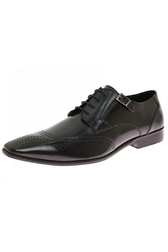 Natazzi Handmade Mens Leather Shoe Pisa Lace-Up Captoe Oxford Ox-Brown