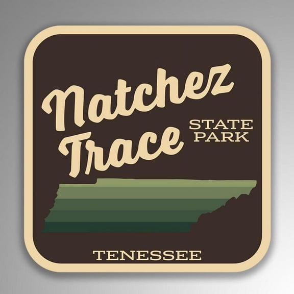 Natchez Trace State Park Decal Sticker | 4-Inches By 4-Inches | Vinyl Sticker | UV Protective Laminate | SP128