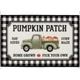 thumbnail image 1 of Natco Buffalo Plaid Accent Rug, Fall Pumpkin Truck, 20 x 30 in, Non Skid Mat for Kitchen or Room Decor for Autumn and Thanksgiving, 1 of 5