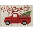thumbnail image 1 of Natco Christmas Accent Rug Retro Red Truck Kitchen Decor, Non-Skid Backing, 20 x 30 Inches, 1 of 11