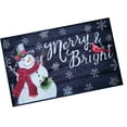 thumbnail image 1 of Natco Christmas Accent Rug, Snowman Cardinal Merry & Bright Multi-Color, 1 of 7