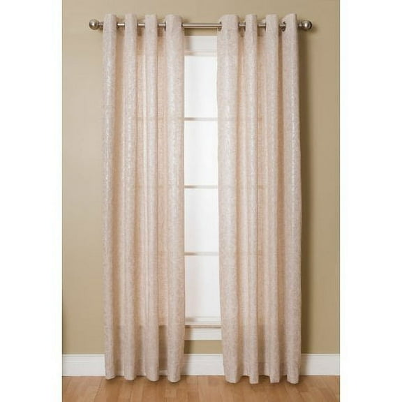 Natco Home Kailey Botanical Grommet Single Curtain Panel