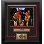 Nate Diaz Upsets McGregor 8" x 10" Framed UFC Mixed Martial Arts Photo with Engraved Autograph