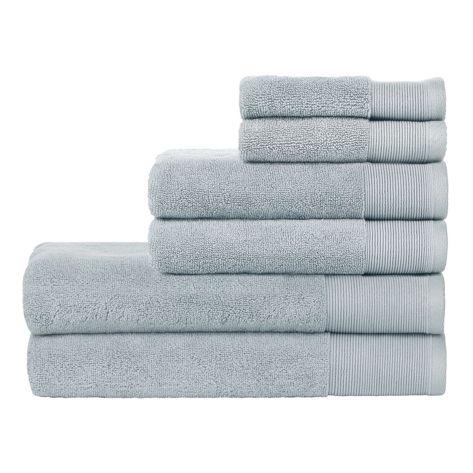 Nate Home by Nate Berkus Cotton Terry 6Piece Towel Set Heron/Blue