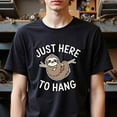 thumbnail image 1 of Natee Local Storage Plus Size Lazy Sloth Graphic T-Shirt, Just Here to Chill., 1 of 7