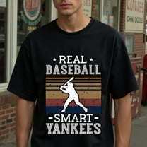 Natee Local Warehouse : Plus Size Vintage Authentic Baseball, Stylish Yankees T-Shirt