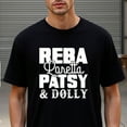 thumbnail image 1 of Natee Men's Vintage Country Music Legends Thirt - 100% Cotton 180gsm Heavyweight Crew Neck Short Sleeve Tee with Reba, Loretta, Patsy & Dolly Graphic - Retro 70s/80s Country Singers Design for Conce, 1 of 7