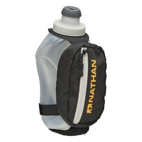 Nathan 12oz Handheld Running Bottle Holder, Black/Marigold OSFA, 1 Pack