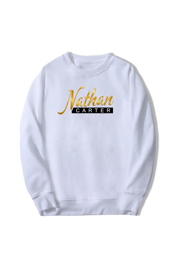 Nathan Carter Logo Merch Crewneck Long Sleeve Streetwear Women Men Pullover Sweatshirt