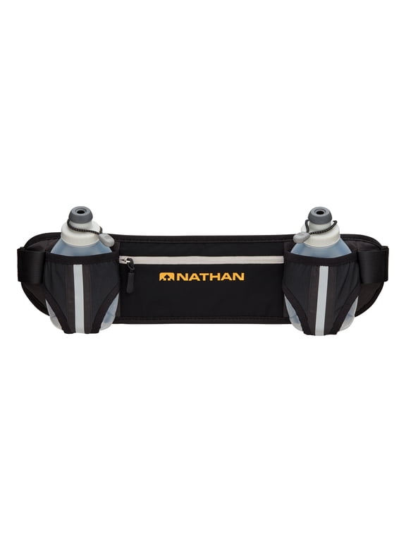 Dual Bottle Hydration Belt Black/Marigold OSFA