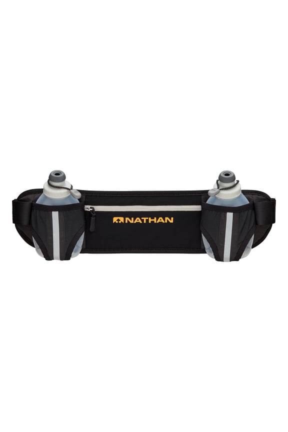 Dual Bottle Hydration Belt Black/Marigold OSFA