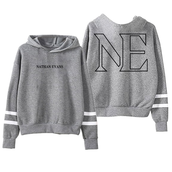 Nathan Evans Hoodie Pocketless Parallel Bars Sleeve Streetwear Women Men Hooded Sweatshirts