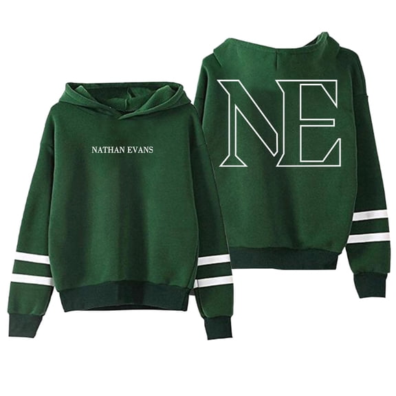 Nathan Evans Hoodie Pocketless Parallel Bars Sleeve Streetwear Women Men Hooded Sweatshirts