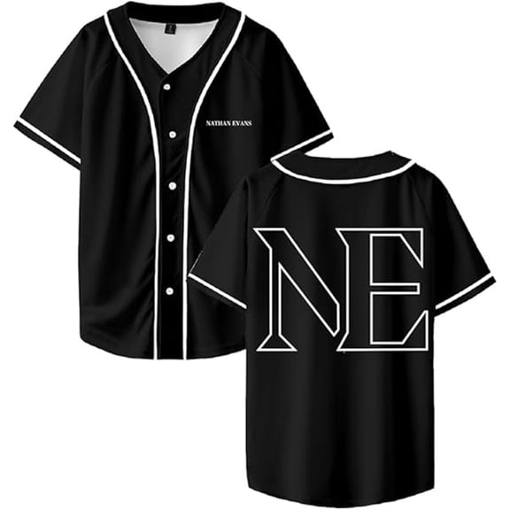 Nathan Evans Merch Logo Tour 2026 Baseball Jacket For Men And Women Stylish V-Neck Short-Sleeve T-Shirt