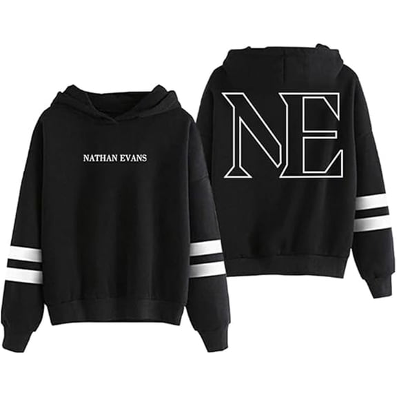 Nathan Evans Merch Logo Tour 2026 Hoodie For Men And Women Pocketless Double-Sleeve Casual Sweatshirt